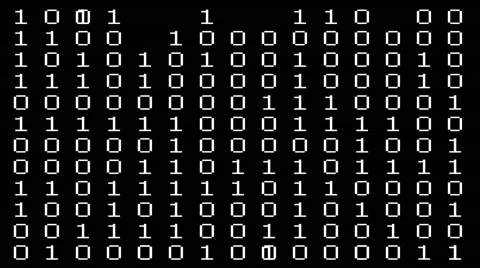 Binary code animation, seamless loop 스톡 동영상 53199626