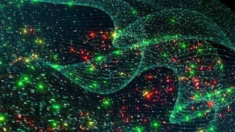 Binary code of artificial intelligence AI neural network technology Stock Footage 163317429