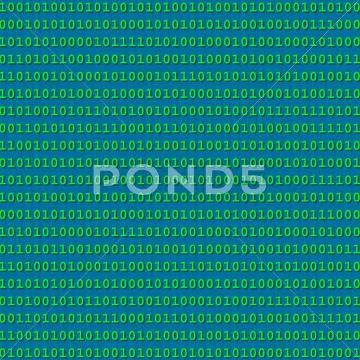 Binary code, artwork Stock Illustration