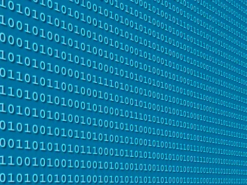 Binary code, artwork Stockillustratie