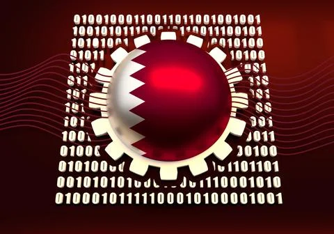 Binary code backdrop Illustration