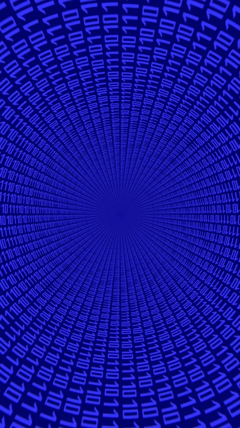 Binary code background - 3D 4k animation Video stock 301308466