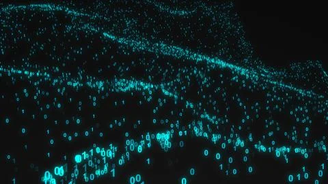 Binary Code Background. Abstract backdrop Stock Illustration