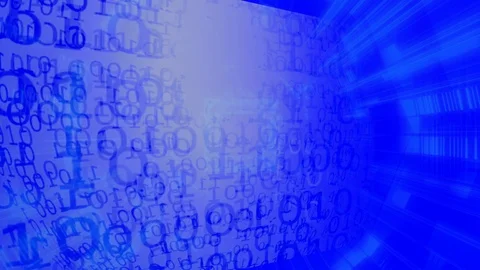 Binary Code. Background - Abstract Big Data. Data Stream Stock-Footage 100373839