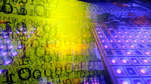 Binary Code. Background - Abstract Big Data. Data Stream Stock Footage 100400298