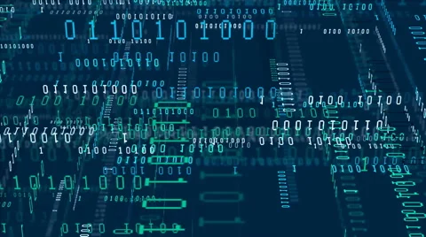 Binary code background animation, Data Network Video stock 50253682