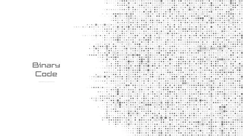 Binary code background. Background of binary code with digits 1 and 0. Digita Stock Illustration