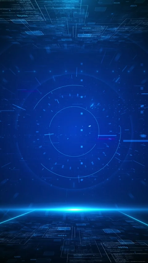 Binary Code, Background Blue Digital Numbers, cybersecurity hacker hud Stock Footage 312846637