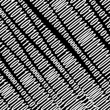 Binary Code Background. Decryption and Encoding Stock Illustration