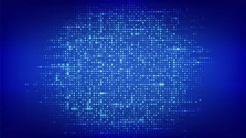 Binary code background. Digital binary data and streaming digital code backgr 스톡 일러스트