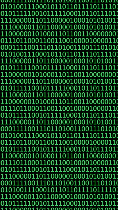 Binary Code Background with Digital Data Flow Stock Footage 320459855