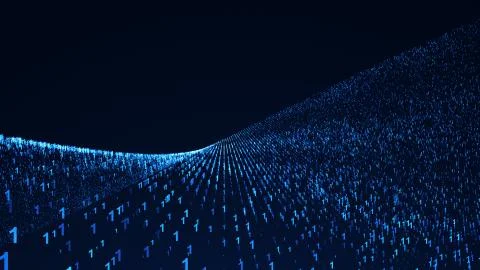 Binary Code Background. Digital illustration Stock Illustration