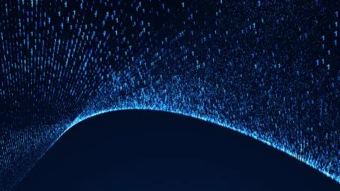 Binary Code Background. Digital illustration Stock Illustration