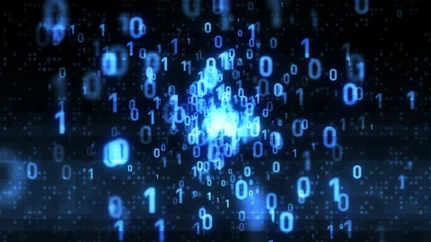 Binary code background. Digital transfor... | Stock Video | Pond5