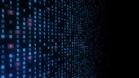 Binary code background. Digital transformation. Stock Footage 113534284