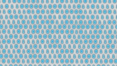 Binary Code Background Endless Loop Blue Glowing Stock Footage 327422773