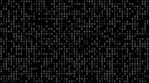 binary code black and white