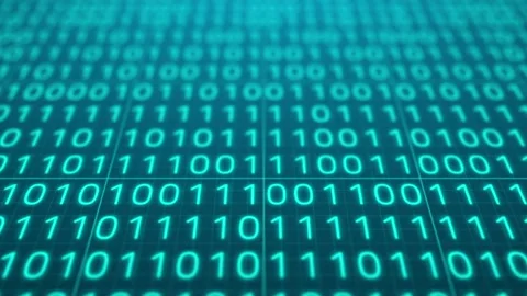 Binary code background. Futuristic information processing. Data encryption. Stock Footage 152045469
