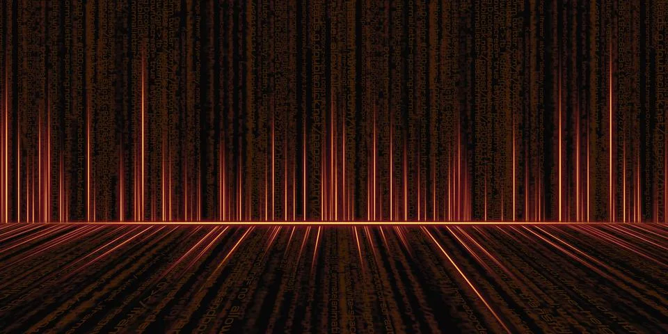 Binary code background hacker binary data computer hacking Technology of digi Stock Illustration