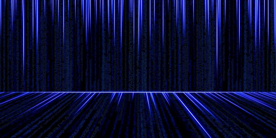 Binary code background hacker binary data computer hacking Technology of digi 库存插图