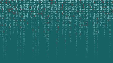 Binary Code Background . High-Tech Matrix Background With Digits Stockillustratie