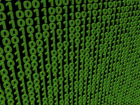 Binary code background Stockillustratie