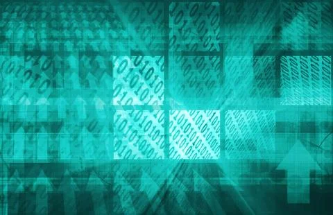 Binary code background Stock Illustration