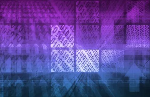 Binary code background Stock Illustration