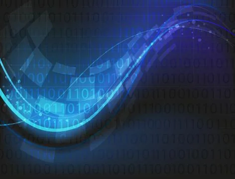 Binary code background Stock Illustration