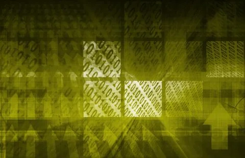 Binary Code Background Stock Illustration