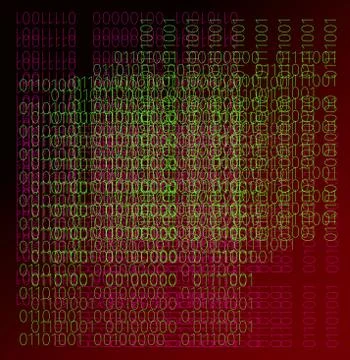 Binary code background Stock Illustration