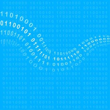 Binary code background Stock Illustration