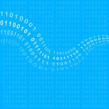 Binary code background Illustration