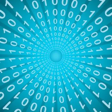 Binary code background Stock Illustration