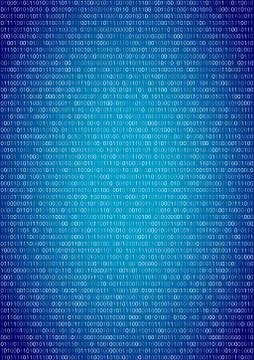 Binary Code Background Stock Illustration