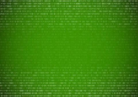 Binary Code Background Stock Illustration