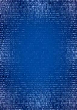 Binary Code Background Stock Illustration