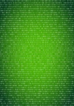 Binary Code Background Stock Illustration