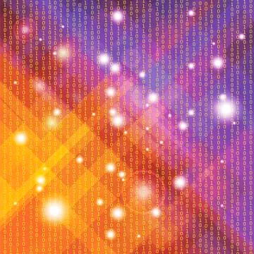 Binary Code Background. Stock Illustration