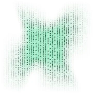 Binary Code Background. Stock Illustration