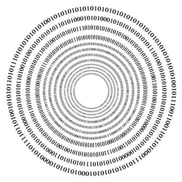 Binary Code Background. Stock Illustration