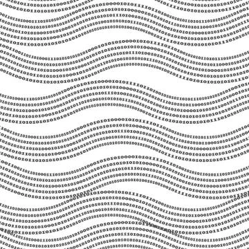 Binary Code Background Stock Illustration