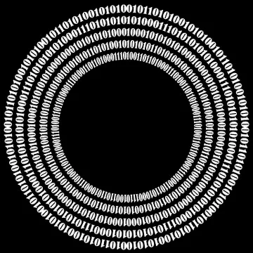 Binary Code Background Stock Illustration