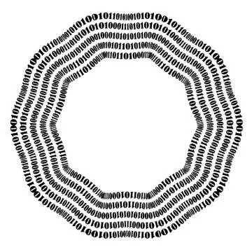 Binary Code Background Stock Illustration