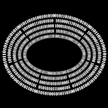 Binary Code Background Stock Illustration