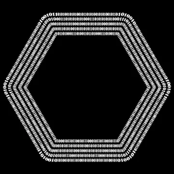 Binary Code Background Stock Illustration