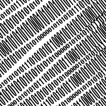 Binary Code Background. Stock Illustration