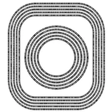 Binary Code Background Stock Illustration