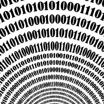 Binary Code Background Stock Illustration