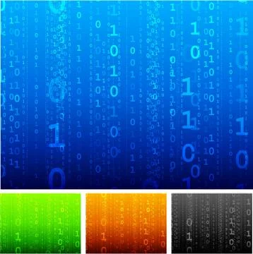 Binary code background Illustrazione stock